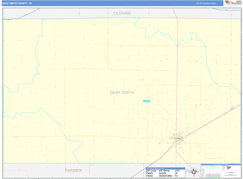 Deaf Smith County, TX Digital Map Basic Style